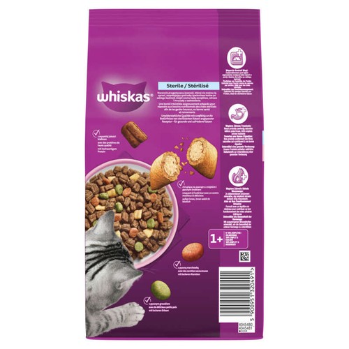 Whiskas Croquettes au Saumon pour chat adulte stérilisé 1,4kg