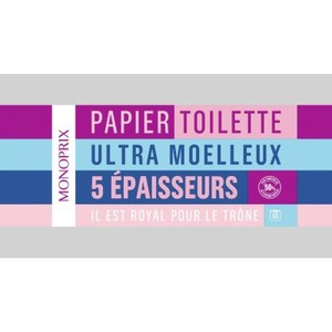 Monoprix Papier Toilette ultra moelleux 5 épaisseurs