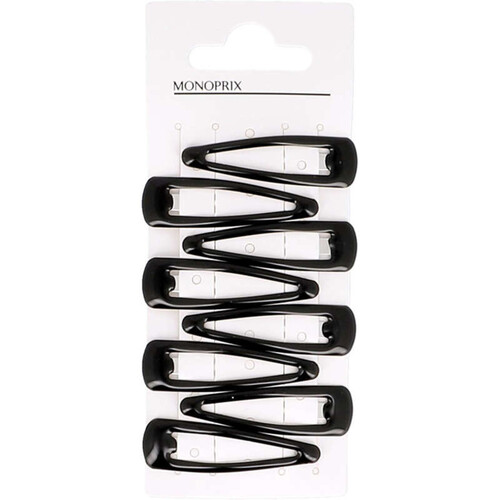 Monoprix 8 Barrettes clic clac, 5cm