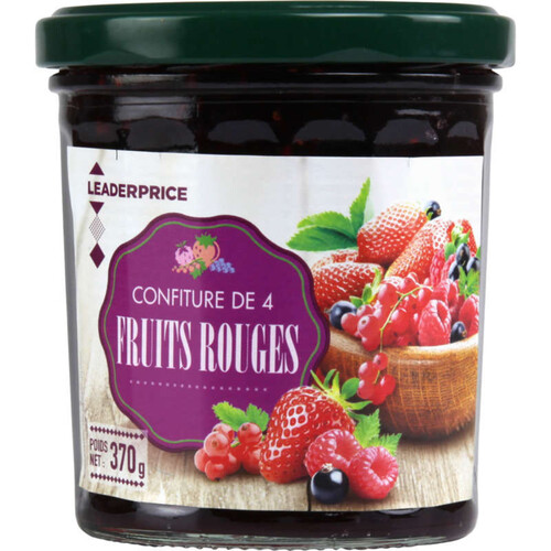 Leader Price Confiture 4 Fruits 370g