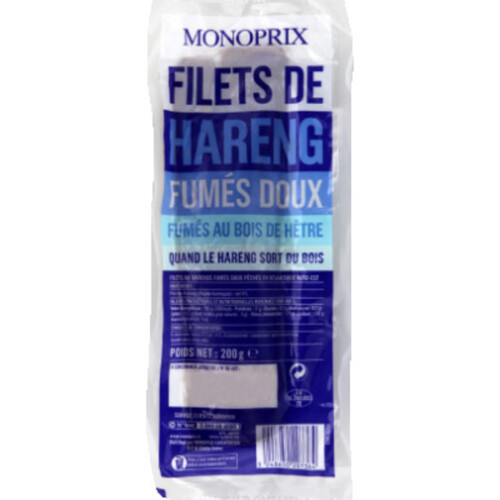Monoprix Filets de Harengs fumé doux 200g
