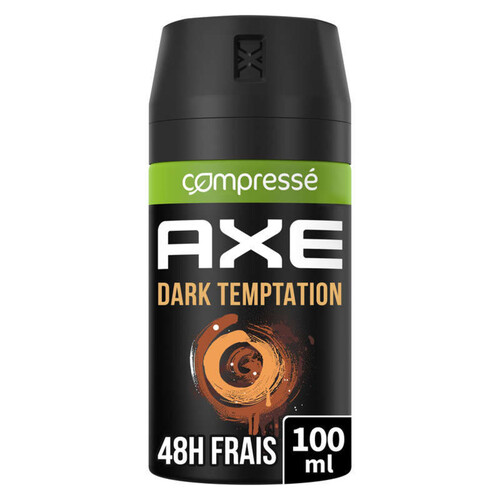Axe Déodorant Spray Antibactérien Dark Temptation Compressé 48h 100ml