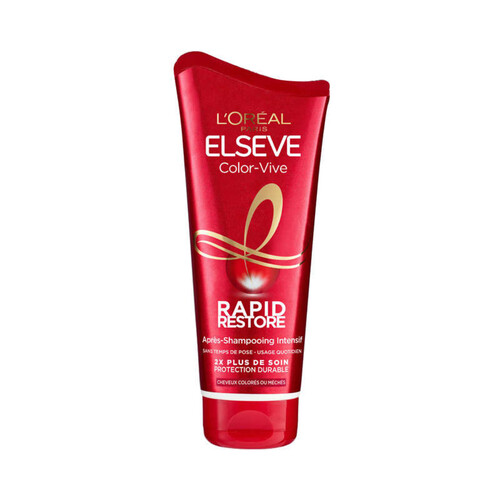 L'Oréal Paris Elseve Color-Vive Rapid Restore Après-Shampooing Intensif Cheveux Colorés 180ml