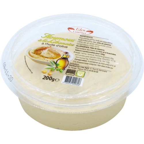 Eden Gourmet Houmous Libanais 200g