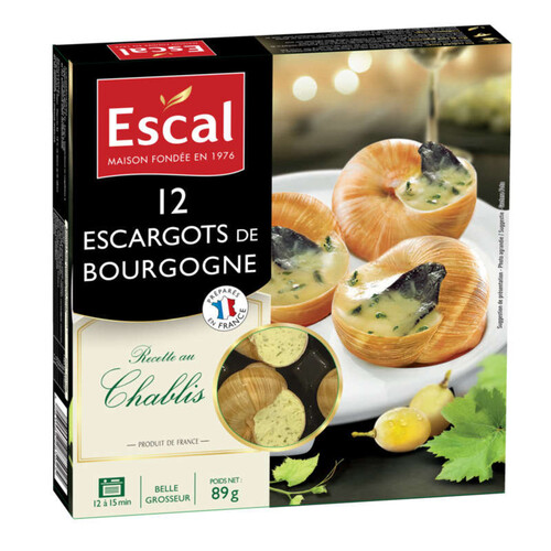 Escal Escargots de Bourgogne x12 89g