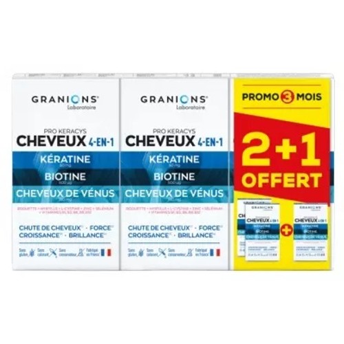 Granions Pro Keracys Cheveux 4en1 - 3x90 Comprimés