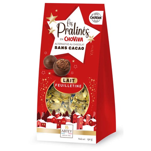 Abtey Les Pralinés en Choviva Alternative au chocolat sans cacao 150g