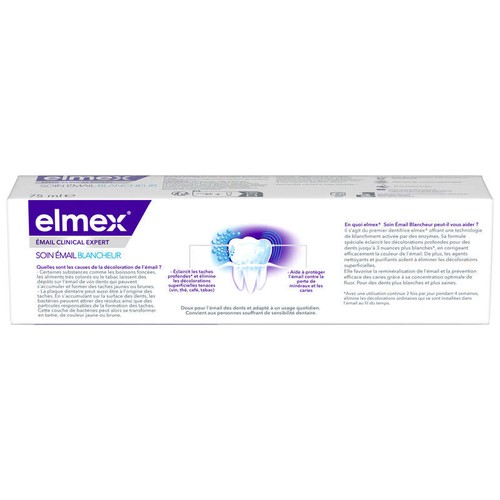 Elmex Dentifrice Émail Clinic Expert Blancheur 75ml