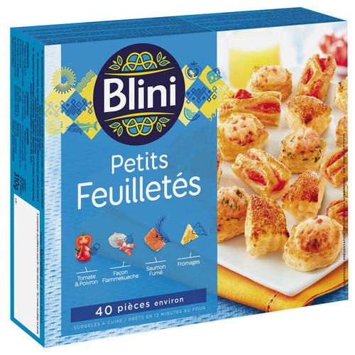 Blini les petits feuilletés x40 350g
