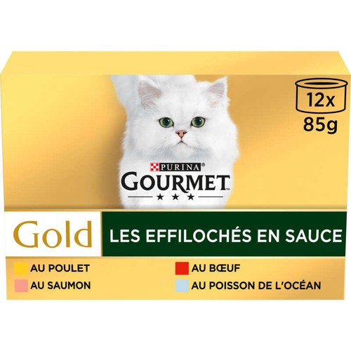 Purina Gourmet les Effilochés en Sauce 12x85g