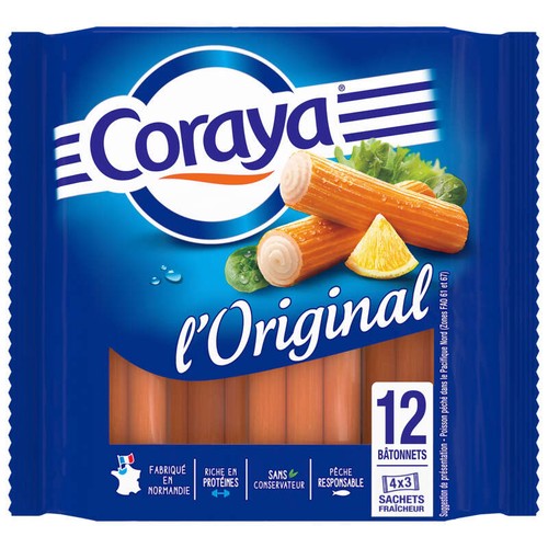 Coraya L'Original Bâtonnets de Surimi 180g