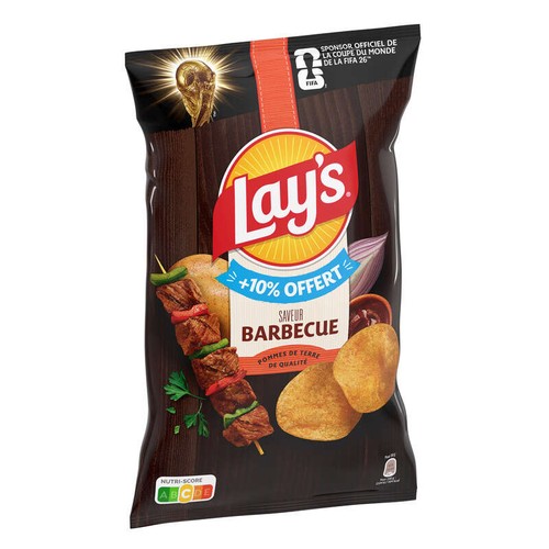 Lay's Chips Saveur Barbecue 250g +10%
