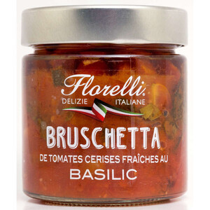 Florelli Bruschetta De Tomates Cerises Fraîches Au Basilic 190G