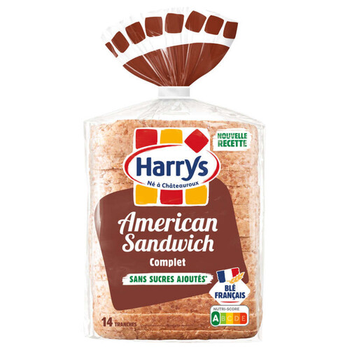 Harrys American sandwich complet sans sucres ajoutés 600g