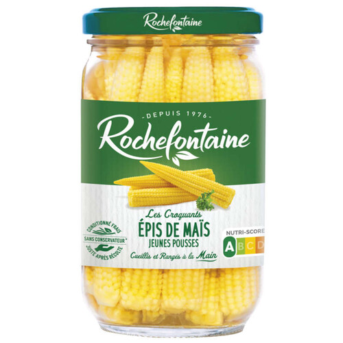 Rochefontaine Mini Épis De Maïs Cueillis Et Rangés Main 190g