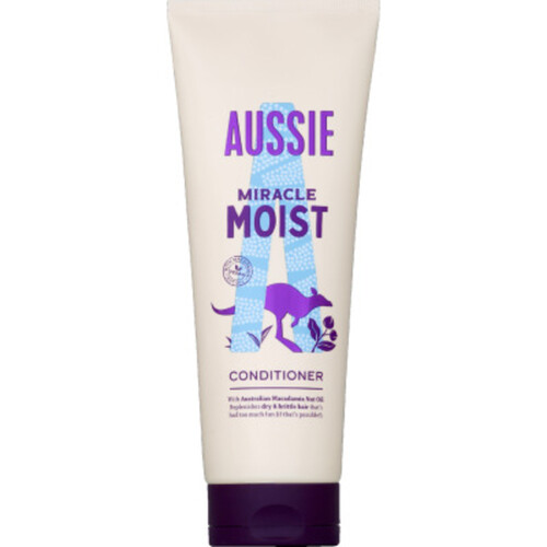 Aussie miracle moist après-shampoing hydratant cheveux secs et abîmés 200 ml