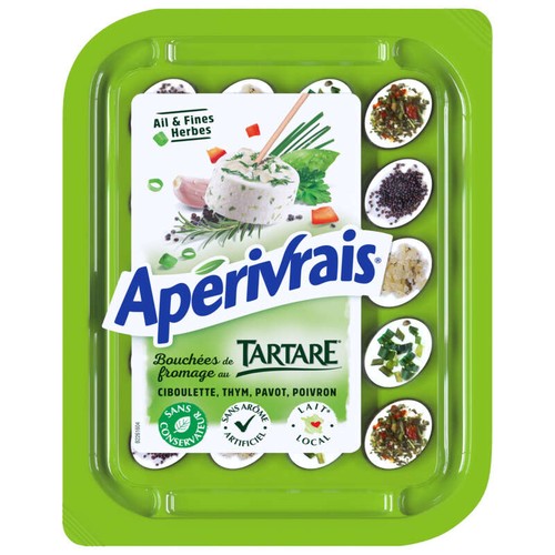 Apérivrais Bouchées de fromage à l'ail et fines herbes 100G