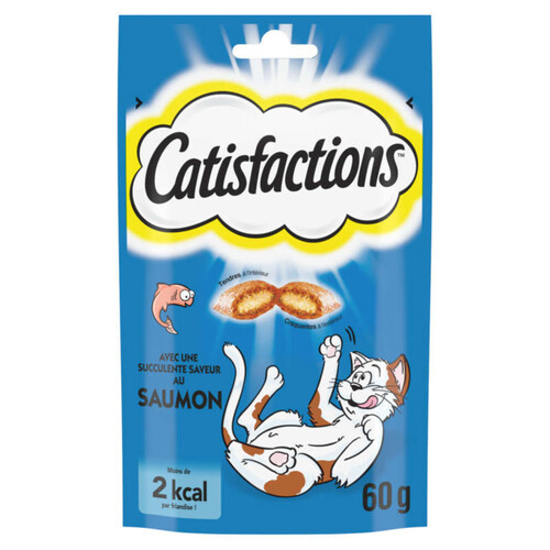 Catisfactions Friandises Au Saumon Pour Chat Et Chaton 60G