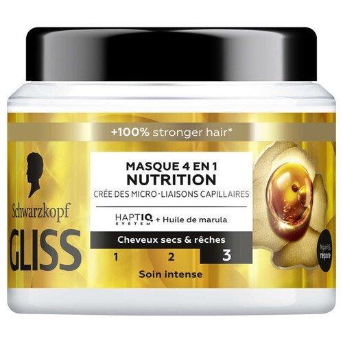 Schwarzkopf  Gliss masque 4en1 éclat couleur 400ml