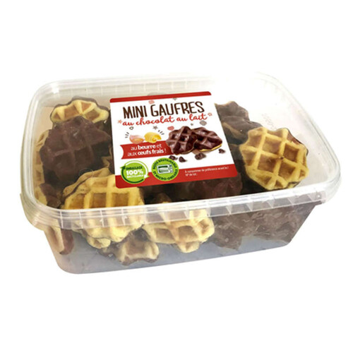 Mini gaufres au beurre au chocolat au lait 250g