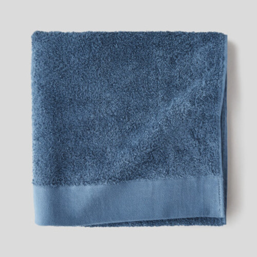 Monoprix Maison Drap de Bain, Couleur Tempête, Coton Bio