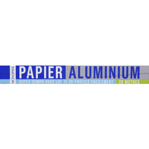 Monoprix Papier Aluminium 20 Mètres