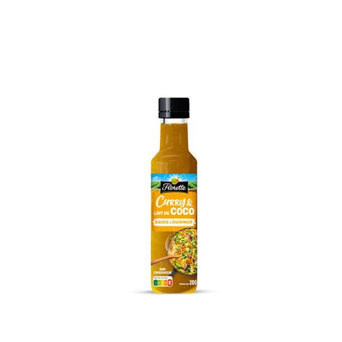 Florette Sauce à cuisiner curry et lait coco 200ml
