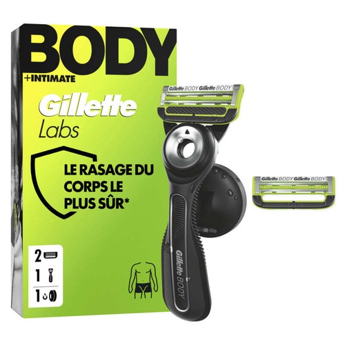 Gilette Labs Rasoir body + Intimate à 2 lames