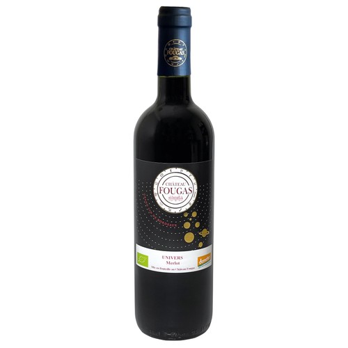 Château Fougas Merlot Bordeaux Côtes-De-Bourg A.O.P. Rouge 2024 Biodynamie 75CL