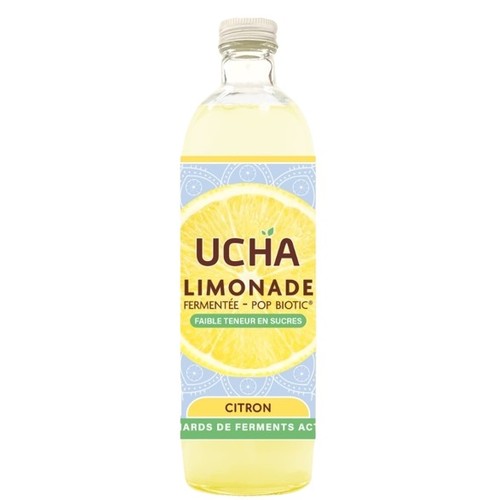 Ucha Limonade fermentée Pop biotic citron 75cl