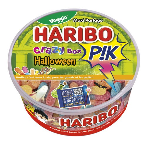 Haribo Pik crazy box halloween 550g