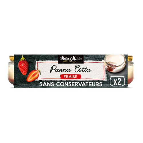 Marie Morin et sa Panna Cotta fraise 2x120g