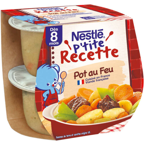 Nestle P'tite Recette Pot au Feu Dès 8 mois 2 x 200g