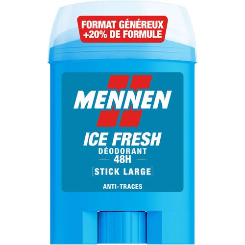 Mennen Ice Fresh Déodorant 24 Stick Large Antu-Traces 60ml