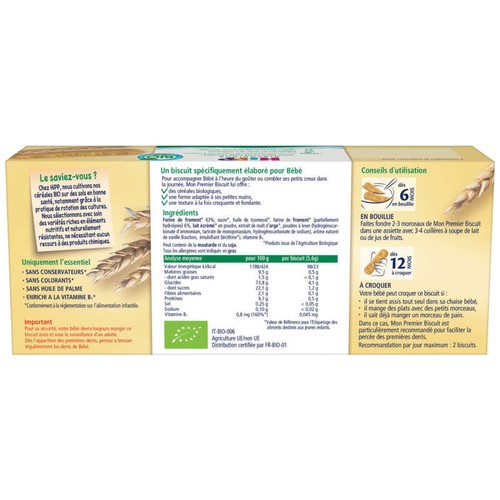 [Par Naturalia] Hipp Mon Premier Biscuit 6M Bio 180g