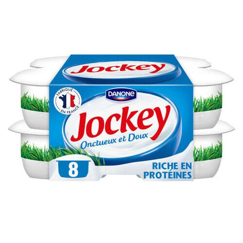 Danone jockey fromage blanc nature 3% mg 8x100g