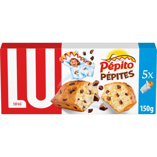 Lu Pepito Gâteaux aux pépites de Chocolat 150g