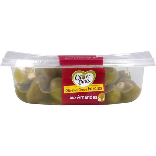 Croc'Frais Olives Vertes Farcie aux Amandes 200g