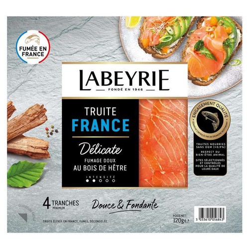 Labeyrie Truite Fumée Au Bois De Hêtre 4 Tranches - 120g