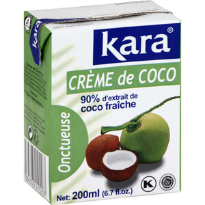 Kara Crème de coco onctueuse 20 cl.