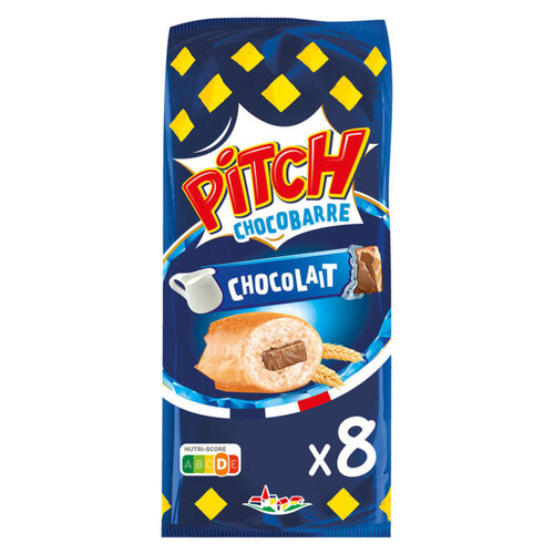 Pitch - Pitch brioche choco barre lait - x8 300g