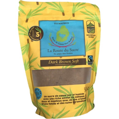 Route du Sucre, Sucre de Canne Dark Brown Soft 500g