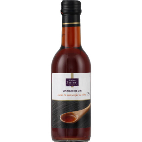 Monoprix Gourmet Vinaigre de vin rouge vieilli 12 mois en fût de chêne 25cl