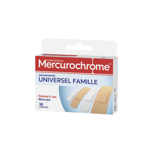 Mercurochrome Pensements Universel Famille x50