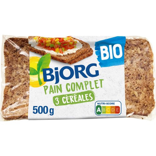 Bjorg Pain Complet 3 Céréales Bio 500g