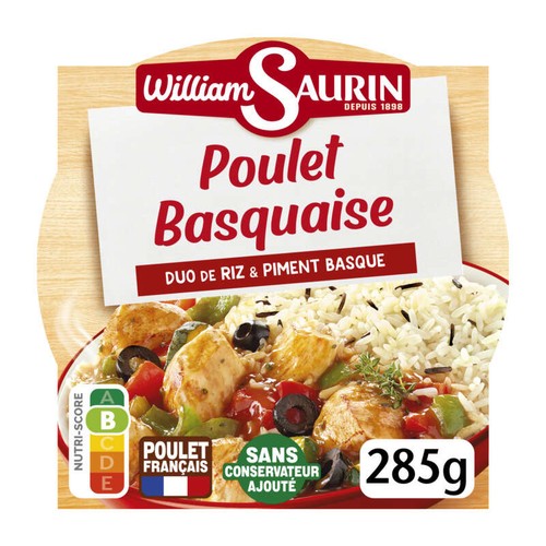 William Saurin Poulet Basquaise Duo de Riz 285g