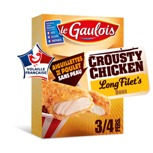 Le Gaulois Crousty Chicken Long Filet'S 400G.