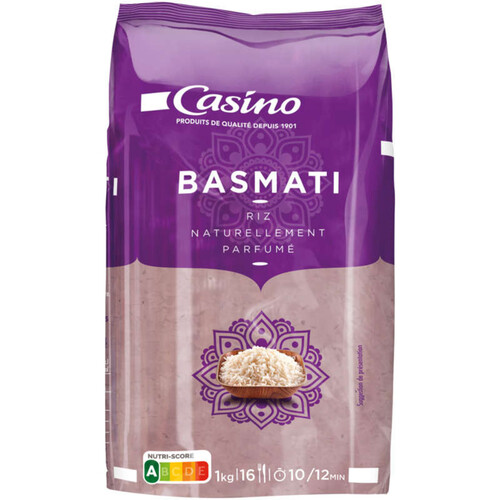 Casino Riz - Basmati - Naturellement Parfumé - 1Kg