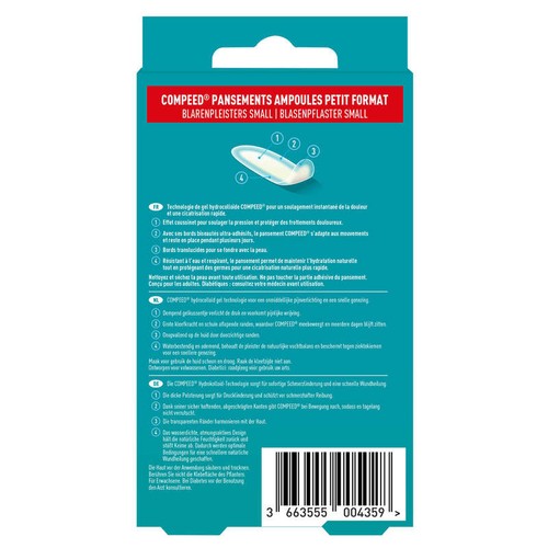 Compeed Pansements Ampoules Côté Pieds Petit Format Boite X7