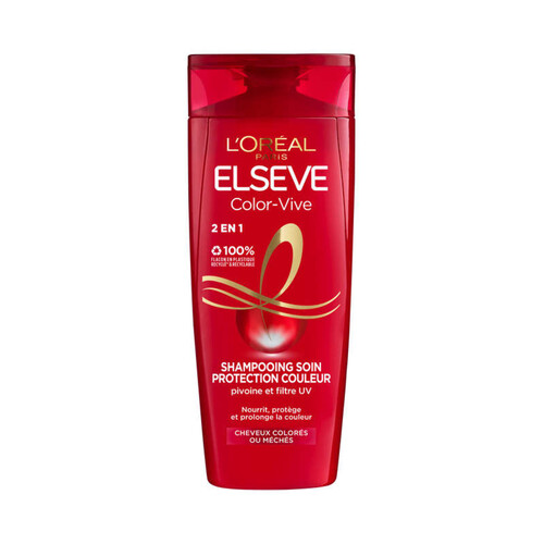 Elseve Shampooing Soin Protection Couleur Cheveux Colorés Color-Vive 300ml